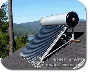 Calentador de agua solar