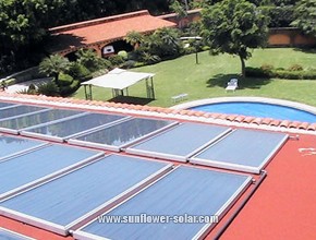 Sistema de calefacci&oacute;n solar de la piscina