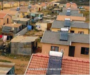 Calentador de agua solar dom&eacute;stico