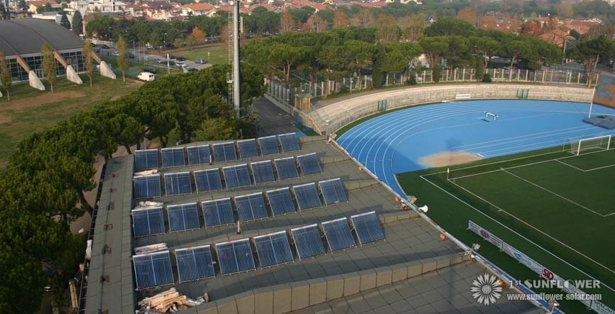 Uso de la piscina de alta calidad de agua solar Heate