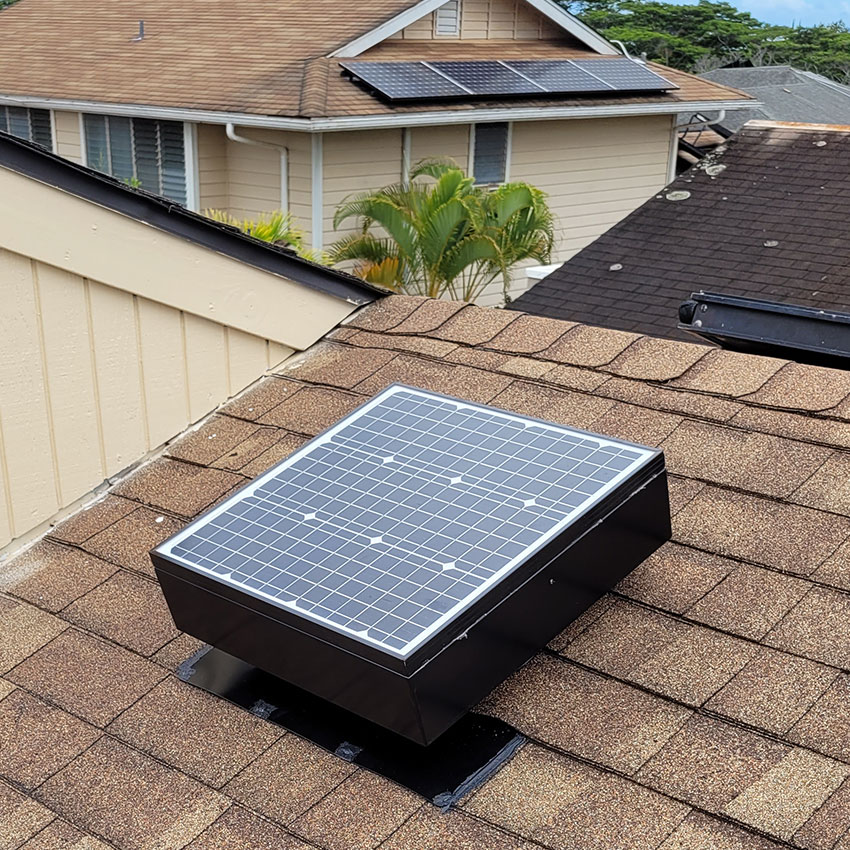 Ventiladores solares para casas residenciales