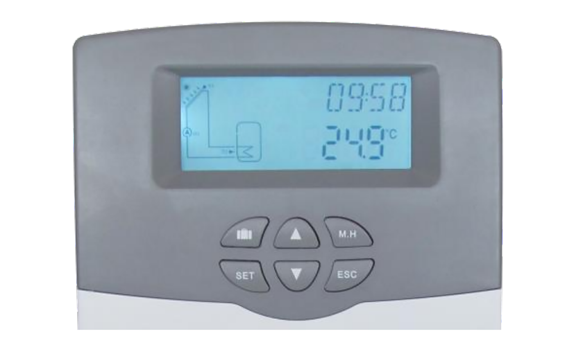 Controladores solares SR208C para calentador de agua solar presurizado dividido-p1.1