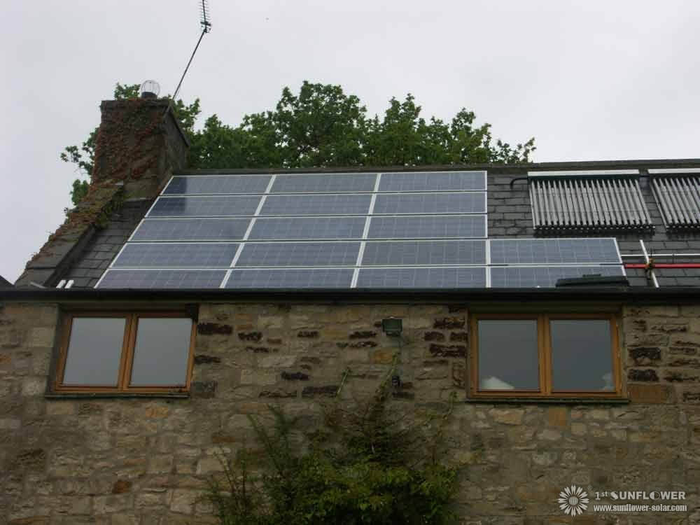 Las puntas del aparato para el calentador de agua solar del hogar.