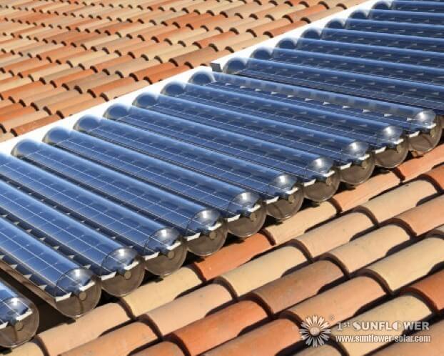 Colector solar de tubo de calor