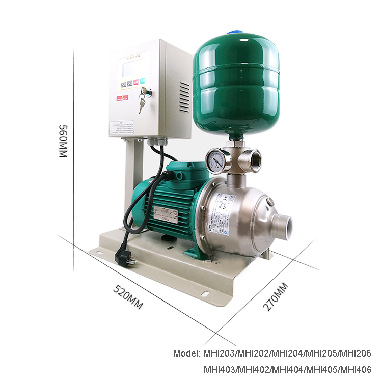 Bomba de refuerzo del inversor MHI para el sistema de suministro de agua caliente