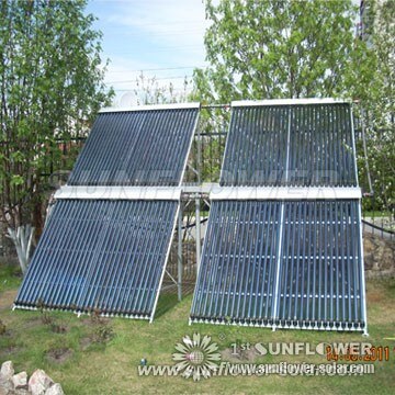 Colector solar de tubo de calor dividido