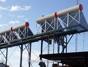 Calentador de agua solar de uso comercial