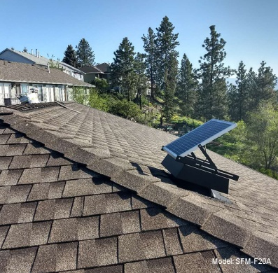 Aplicaci&oacute;n de ventilador solar &aacute;tico